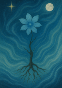 Xieyi painting inspired by Verse 63 of the One Hundred Songs of The Rootless Tree and the philosophical poetry of the Tao
