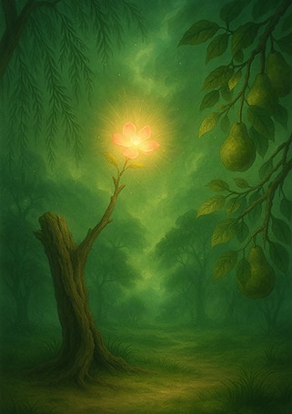 写意画・無根樹24章-第2章#343– 道(タオ)の哲理詩に基づく写意画アート作品