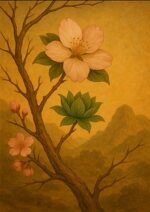 写意画・無根樹24章-第３章 #321– 道(タオ）の哲理詩に基づく写意画アート作品