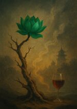 写意画・無根樹24章-第３章 #370– 道(タオ）の哲理詩に基づく写意画アート作品