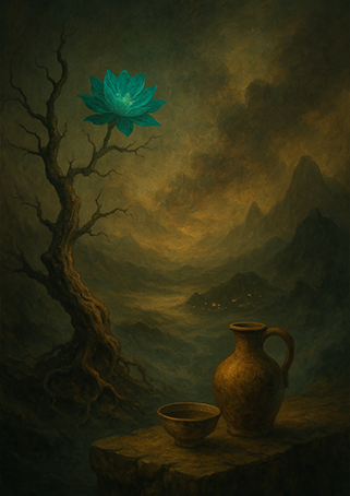 写意画・無根樹24章-第３章 #462– 道(タオ）の哲理詩に基づく写意画アート作品