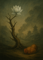 Xieyi・The Rootless Tree:24 Chapters-Chapter 4#487– Daoist-inspired Xieyi painting artwork