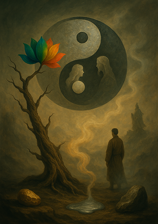 Xieyi・The Rootless Tree:24 Chapters-Chapter 5#474– Daoist-inspired Xieyi painting artwork