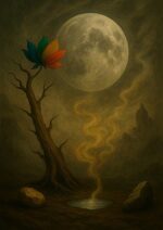 写意画・無根樹24章-第５章#497– 道(タオ）の哲理詩に基づく写意画アート作品