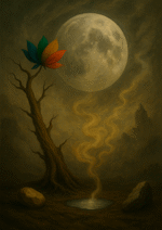 Xieyi・The Rootless Tree:24 Chapters-Chapter 5#497– Daoist-inspired Xieyi painting artwork