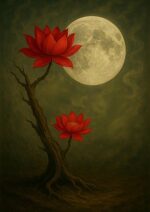 写意画・無根樹24章-第６章#405– 道(タオ）の哲理詩に基づく写意画アート作品