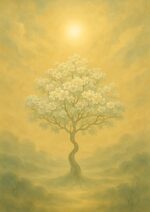 写意画・無根樹24章-第７章#451– 道(タオ）の哲理詩に基づく写意画アート作品