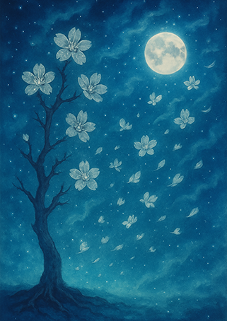 写意画・無根樹24章-第8章#285– 道(タオ)の哲理詩に基づく写意画アート作品