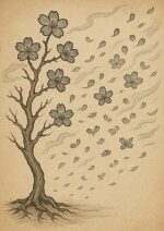 写意画・無根樹24章-第８章#352– 道(タオ）の哲理詩に基づく写意画アート作品