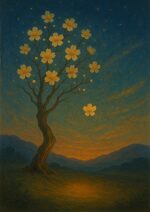 写意画・無根樹24章-第９章#379– 道(タオ）の哲理詩に基づく写意画アート作品