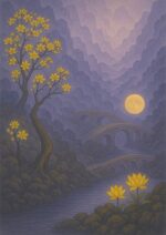 写意画・無根樹24章-第14章#450– 道(タオ）の哲理詩に基づく写意画アート作品