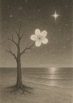 写意画・無根樹24章-第17章#446– 道(タオ）の哲理詩に基づく写意画アート作品