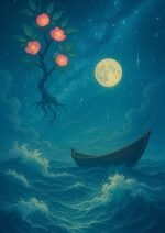 写意画・無根樹24章-第18章#579– 道(タオ）の哲理詩に基づく写意画アート作品