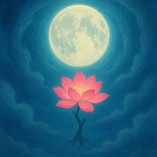 写意画・無根樹24章-第20章#581– 道(タオ）の哲理詩に基づく写意画アート作品