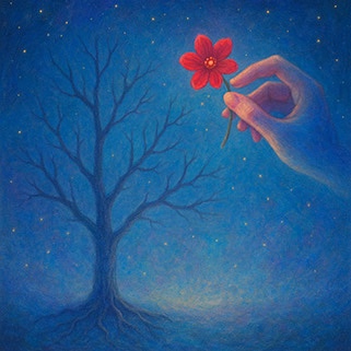 Xieyi・The Rootless Tree:24 Chapters-Chapter 23#542– Daoist-inspired Xieyi painting artwork