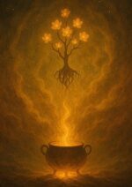 写意画・無根樹24章-第24章#586– 道(タオ）の哲理詩に基づく写意画アート作品