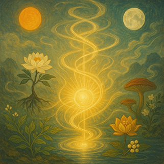 Xieyi・The Rootless Tree:24 Chapters-Appendix III#520– Daoist-inspired Xieyi painting artwork