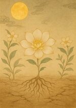 写意画・無根樹24章-補篇第3章#554– 道(タオ）の哲理詩に基づく写意画アート作品