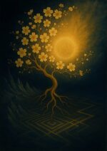 写意画・無根樹24章-補篇第4章#338– 道(タオ）の哲理詩に基づく写意画アート作品