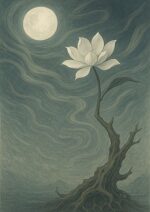 写意画・無根樹100首-第4首#340– 道(タオ）の哲理詩に基づく写意画アート作品