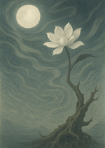 Xieyi・The Rootless Tree:100 Verses-Verse 4#340– Daoist-inspired Xieyi painting artwork