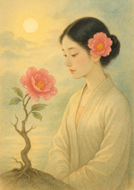 Xieyi・The Rootless Tree:100 Verses-Verse 8#316– Daoist-inspired Xieyi painting artwork