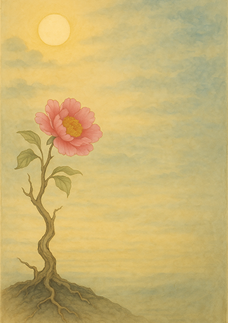 Xieyi・The Rootless Tree:100 Verses-Verse 8#463– Daoist-inspired Xieyi painting artwork