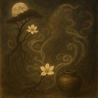 写意画・無根樹100首-第11首#503– 道(タオ）の哲理詩に基づく写意画アート作品