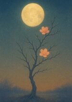 写意画・無根樹100首-第14首#583– 道(タオ）の哲理詩に基づく写意画アート作品