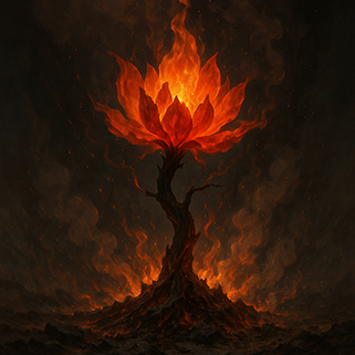 Xieyi・The Rootless Tree:100 Verses-Verse 17#508– Daoist-inspired Xieyi painting artwork