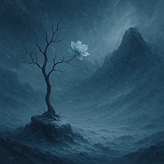 写意画・無根樹100首-第24首#535– 道(タオ)の哲理詩に基づく写意画アート作品