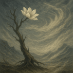 Xieyi・The Rootless Tree:100 Verses-Verse 28#512– Daoist-inspired Xieyi painting artwork