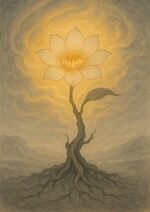 写意画・無根樹100首-第30首#299– 道(タオ）の哲理詩に基づく写意画アート作品