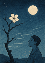 Xieyi・The Rootless Tree:100 Verses-Verse 34#324– Daoist-inspired Xieyi painting artwork