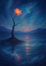 Xieyi・The Rootless Tree:100 Verses-Verse 36#495– Daoist-inspired Xieyi painting artwork