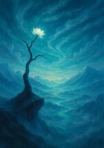 写意画・無根樹100首-第37首#452– 道(タオ）の哲理詩に基づく写意画アート作品