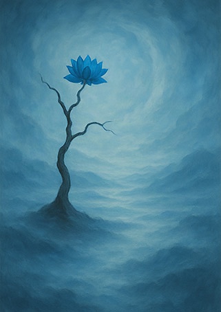 写意画・無根樹100首-第39首#476– 道(タオ）の哲理詩に基づく写意画アート作品