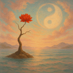 Xieyi・The Rootless Tree:100 Verses-Verse 40#525– Daoist-inspired Xieyi painting artwork