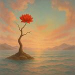 写意画・無根樹100首-第40首#547– 道(タオ）の哲理詩に基づく写意画アート作品