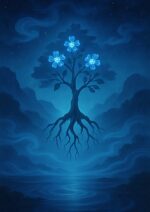 写意画・無根樹100首-第41首#469– 道(タオ）の哲理詩に基づく写意画アート作品