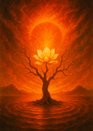 Xieyi・The Rootless Tree:100 Verses-Verse 47#501– Daoist-inspired Xieyi painting artwork