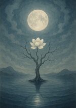 写意画・無根樹100首-第49首#309– 道(タオ）の哲理詩に基づく写意画アート作品