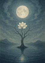 Xieyi・The Rootless Tree:100 Verses-Verse 49#309– Daoist-inspired Xieyi painting artwork