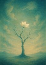 写意画・無根樹100首-第50首#459– 道(タオ）の哲理詩に基づく写意画アート作品