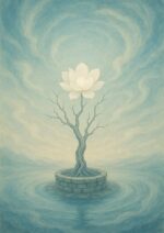 写意画・無根樹100首-第52首#292– 道(タオ）の哲理詩に基づく写意画アート作品