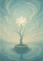 Xieyi・The Rootless Tree:100 Verses-Verse 52#292– Daoist-inspired Xieyi painting artwork