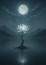 写意画・無根樹100首-第61首#488– 道(タオ）の哲理詩に基づく写意画アート作品