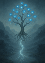 Xieyi・The Rootless Tree:100 Verses-Verse 66#424– Daoist-inspired Xieyi painting artwork