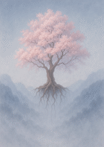 Xieyi・The Rootless Tree:100 Verses-Verse 70#314– Daoist-inspired Xieyi painting artwork