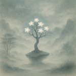 写意画・無根樹100首-第73首#514– 道(タオ）の哲理詩に基づく写意画アート作品